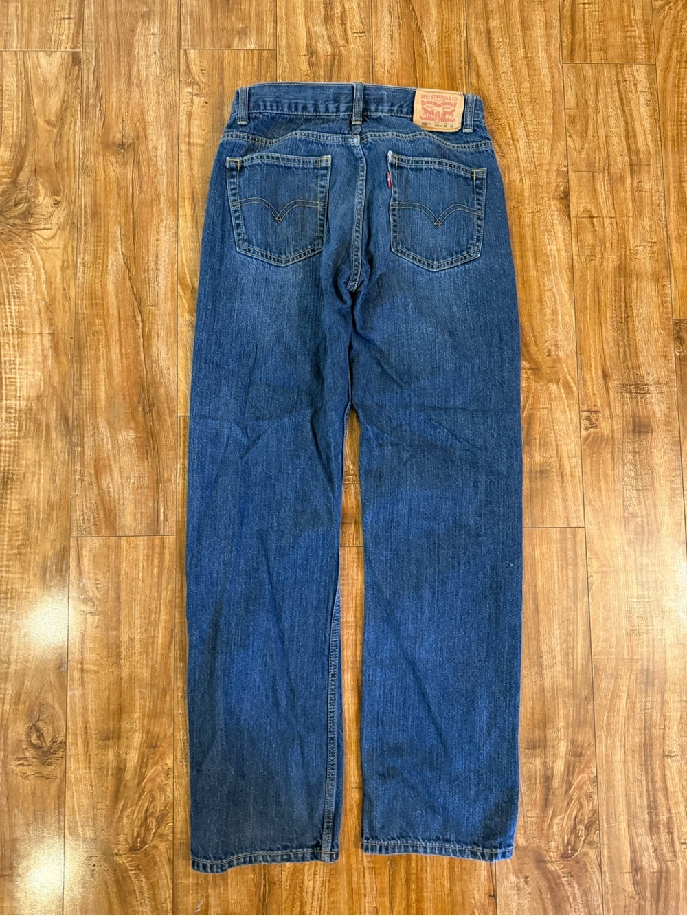 Levi's 505 Set of 2 Boys Blue Straight Slim Jeans Size 20 28x30 - Picture 6 of 13